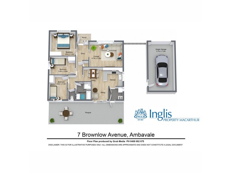 7 Brownlow Place, Ambarvale NSW 2560 Floorplan