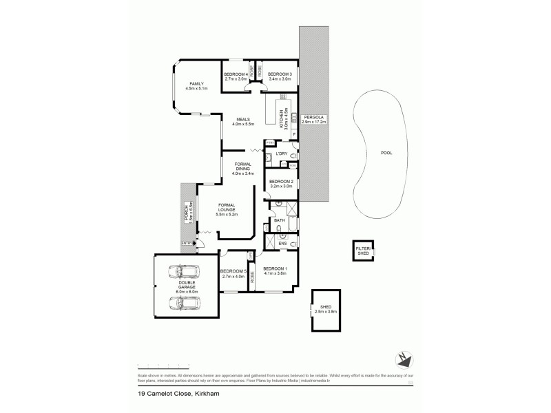 19 Camelot Cl, Kirkham NSW 2570 Floorplan