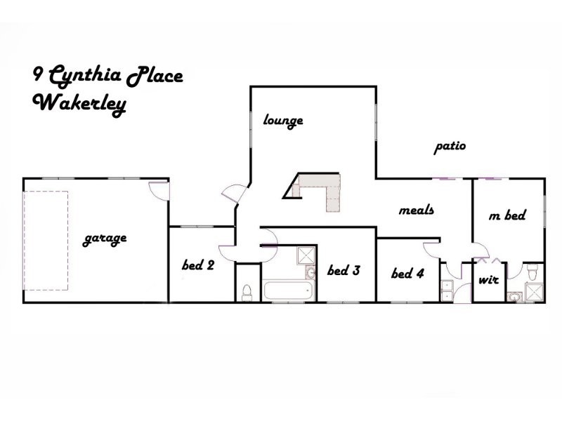 9 Cynthia Place, Wakerley QLD 4154 Floorplan