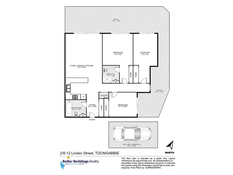 2/8-12 Linden Street, Toongabbie NSW 2146 Floorplan