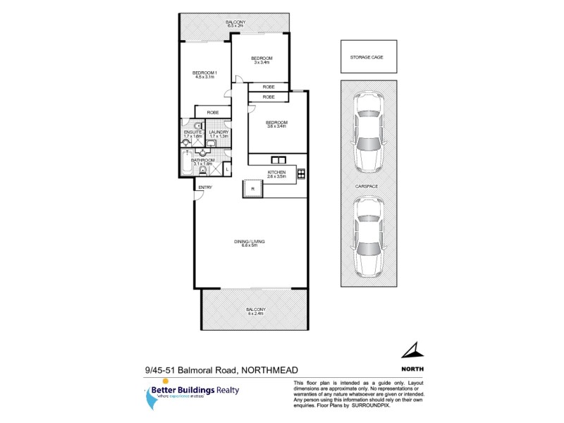 9/45-51 Balmoral Road, Northmead NSW 2152 Floorplan