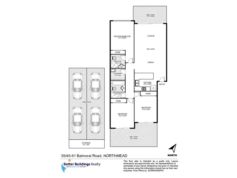 35/45-51 Balmoral Road, Northmead NSW 2152 Floorplan