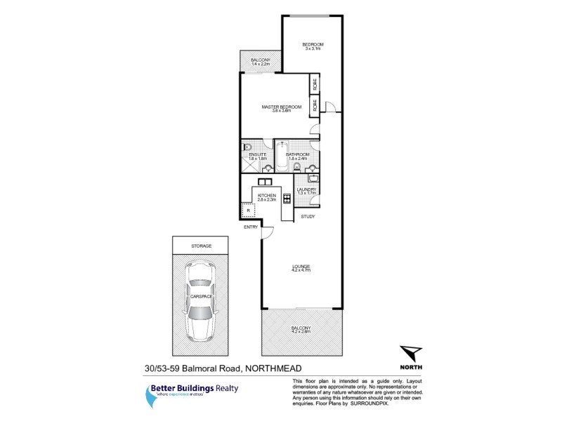 30/53-59 Balmoral Road, Northmead NSW 2152 Floorplan