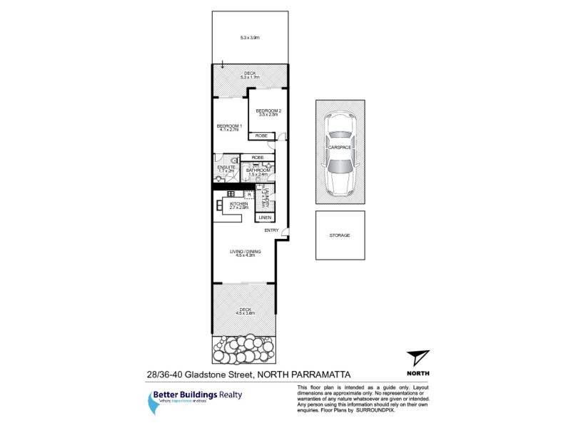28/36-40 Gladstone Street, North Parramatta NSW 2151 Floorplan