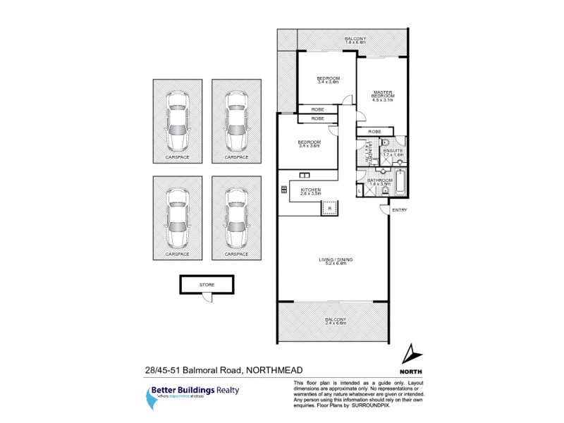 28/45-51 Balmoral Road, Northmead NSW 2152 Floorplan