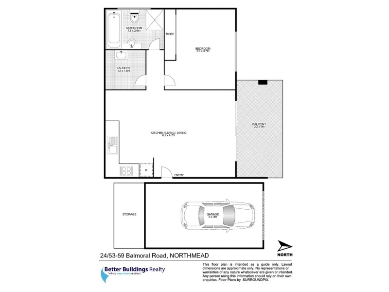 24/53-59 Balmoral Road, Northmead NSW 2152 Floorplan