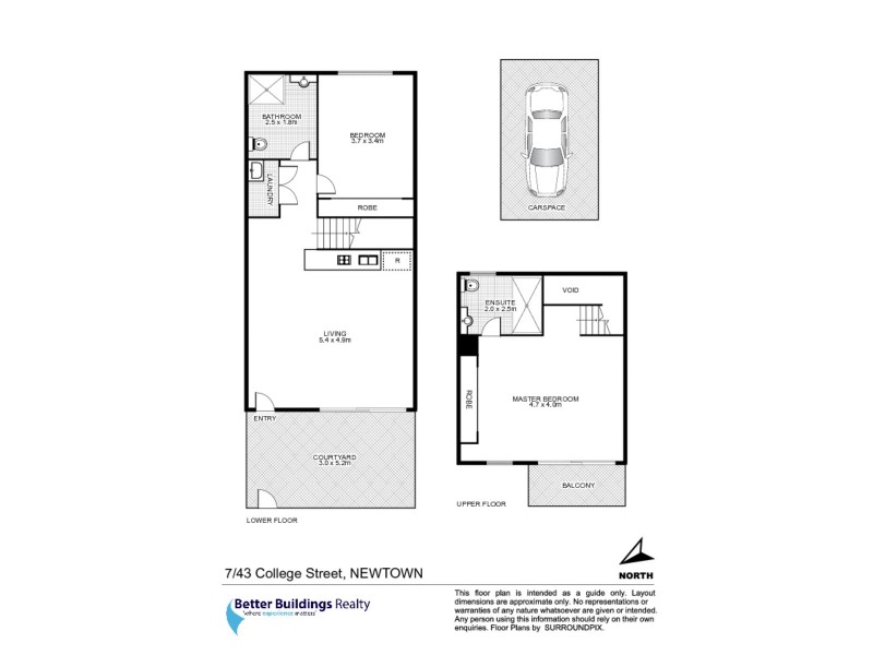 7/43 College Street, Newtown NSW 2042 Floorplan
