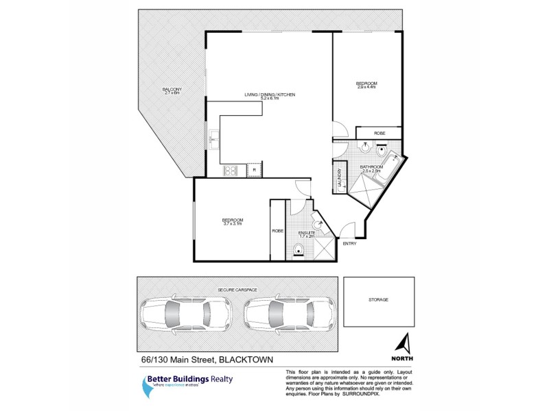 66/130 Main Street, Blacktown NSW 2148 Floorplan