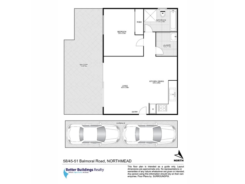 58/45-51 Balmoral Road, Northmead NSW 2152 Floorplan