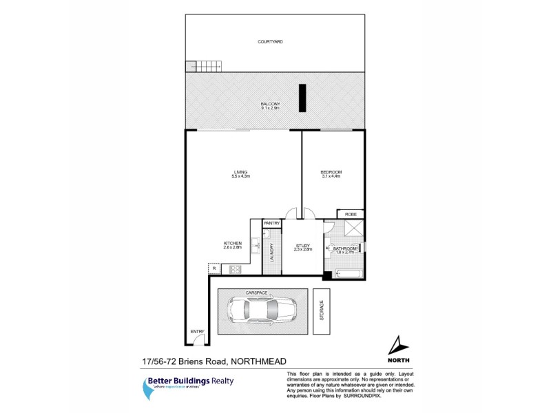 17/56-72 Briens Road, Northmead NSW 2152 Floorplan