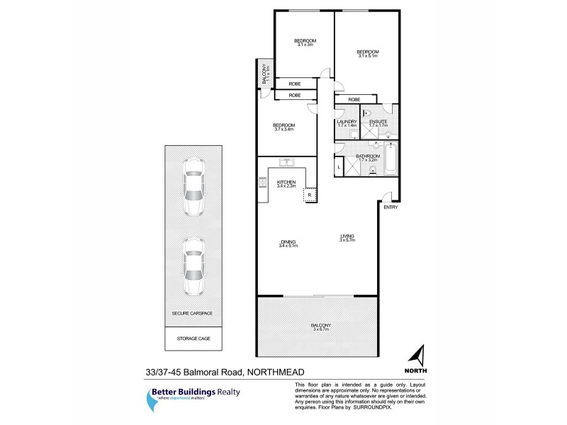 33/37-43 Balmoral Road, Northmead NSW 2152 Floorplan