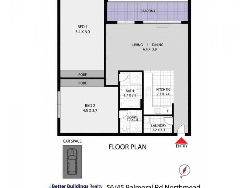 56/45-51 Balmoral Road, Northmead NSW 2152 Floorplan