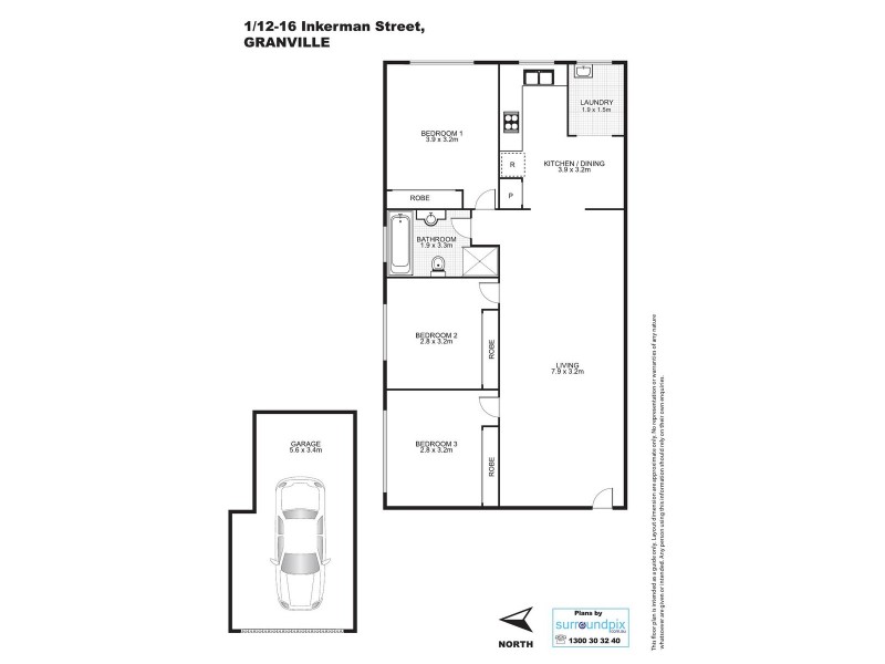 1/12-16 Inkerman Street, Parramatta NSW 2150 Floorplan
