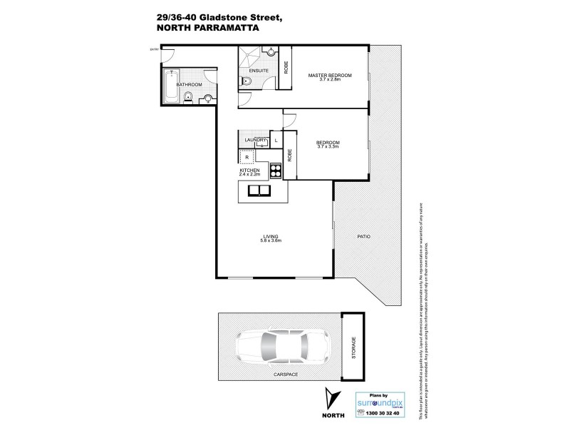 29/36-40 Gladstone Street, North Parramatta NSW 2151 Floorplan