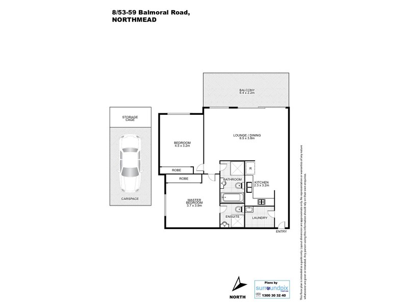 8/53-59 Balmoral Road, Northmead NSW 2152 Floorplan