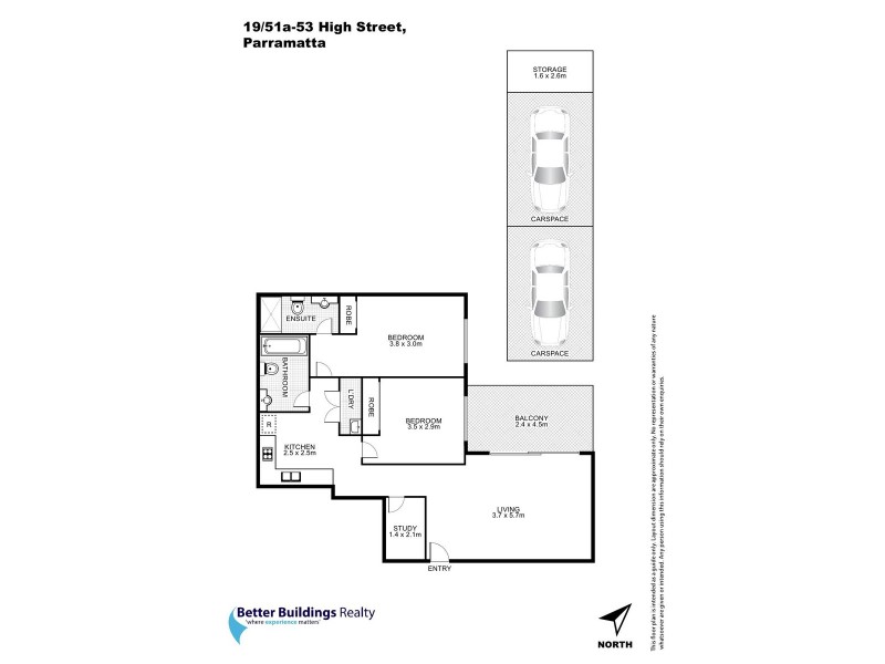 19/51A High Street, Parramatta NSW 2150 Floorplan