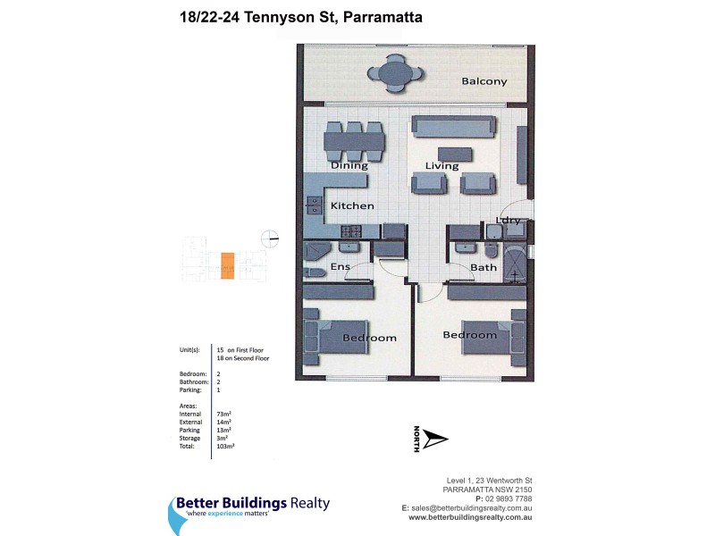18/22-24 Tennyson Street, Parramatta NSW 2150 Floorplan