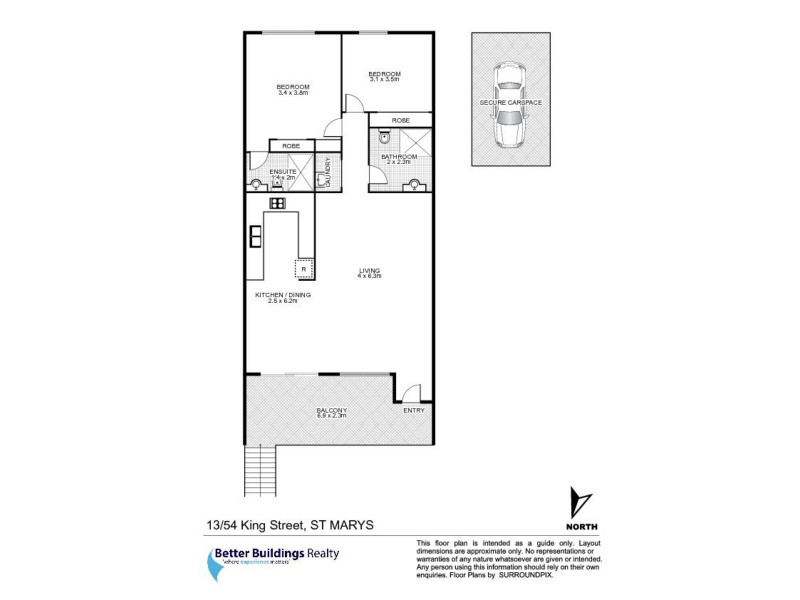 13/54 King Street, St Marys NSW 2760 Floorplan