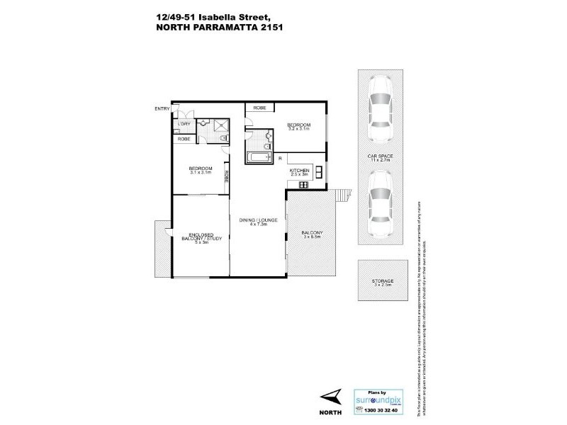 12/49-51 Isabella Street, North Parramatta NSW 2151 Floorplan