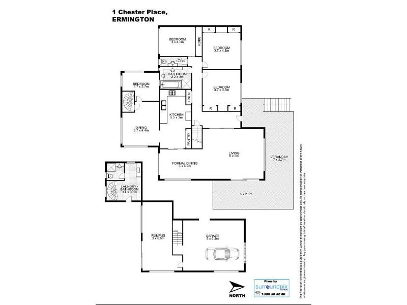 1 Chester Place, Ermington NSW 2115 Floorplan