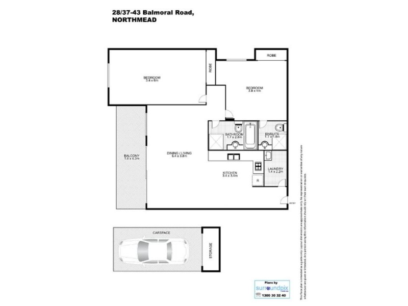 28/37-43 Balmoral Road, Northmead NSW 2152 Floorplan