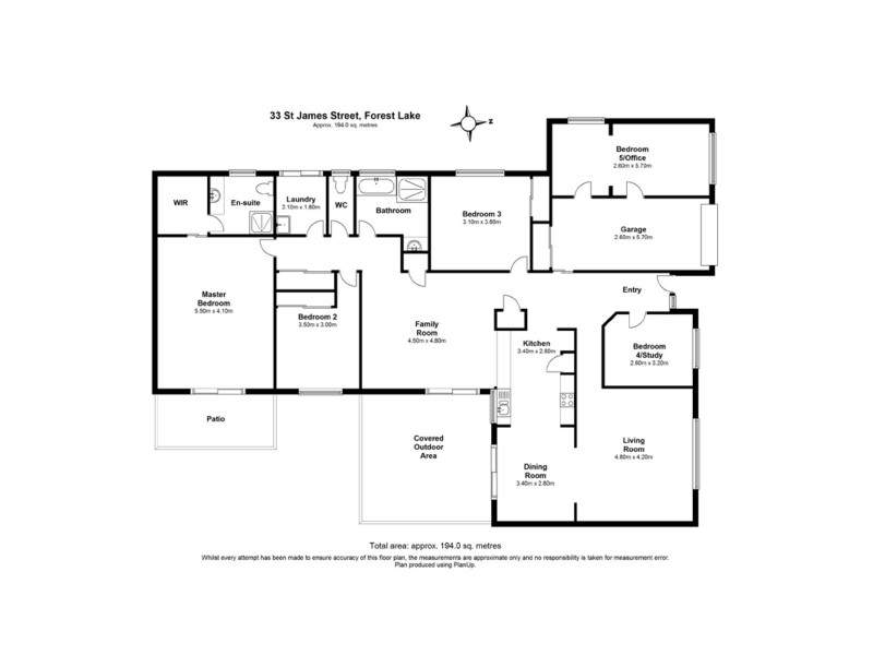 33 St James Street, Forest Lake QLD 4078 Floorplan