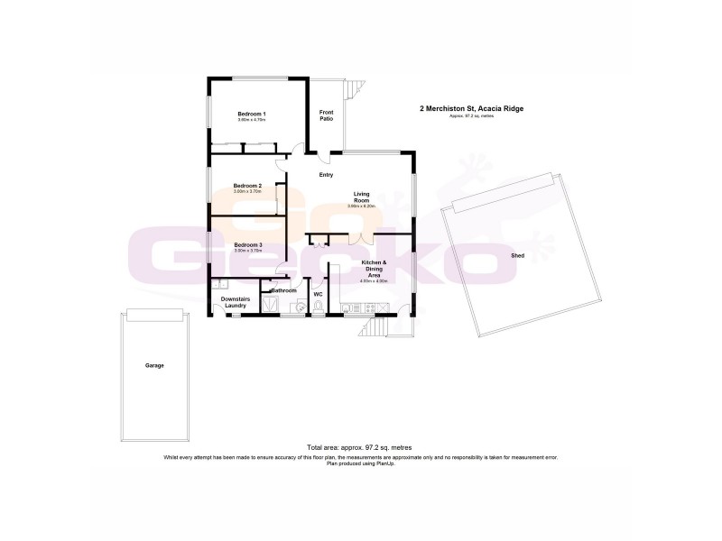 2 Merchiston Street, Acacia Ridge QLD 4110 Floorplan