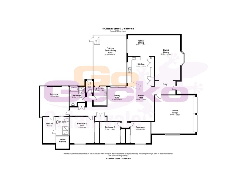 5 Chenin Street, Calamvale QLD 4116 Floorplan
