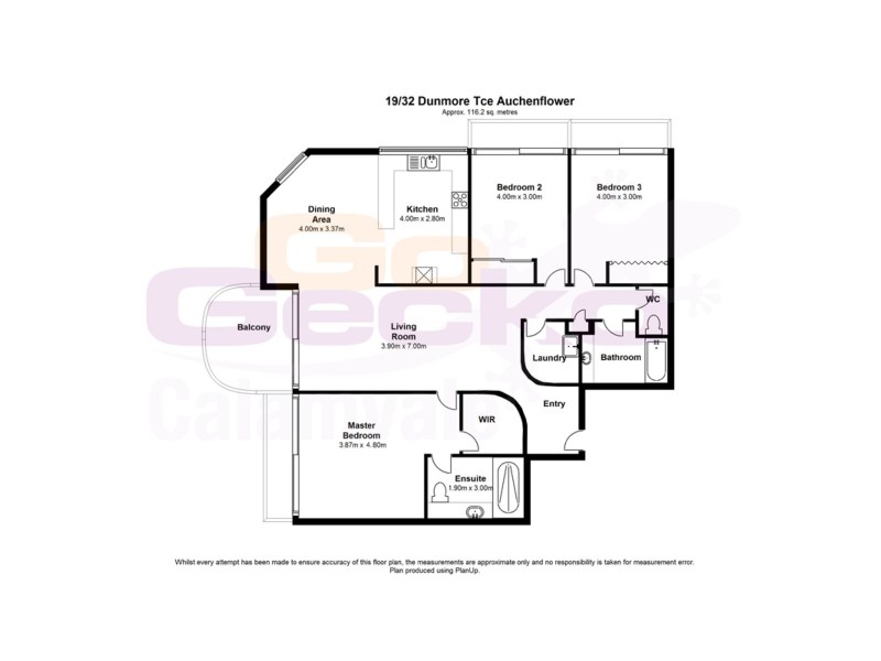 19/32 Dunmore Terrace, Auchenflower QLD 4066 Floorplan