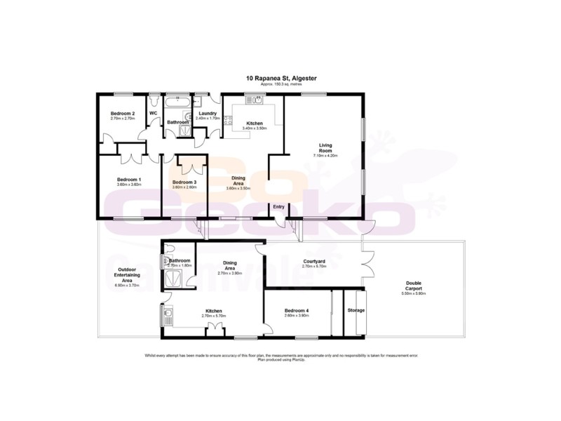 10 Rapanea Street, Algester QLD 4115 Floorplan