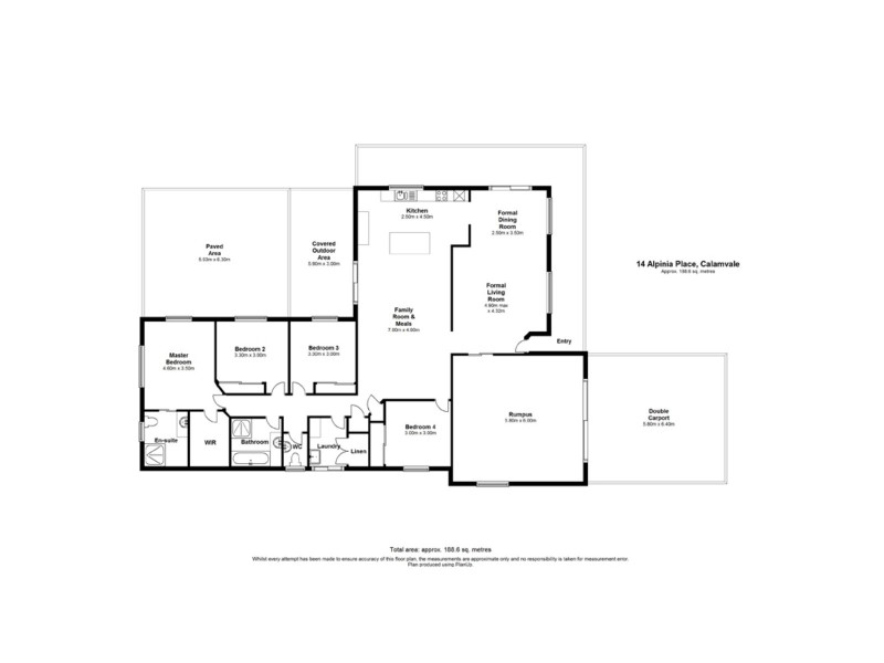 14 Alpinia Pl,, Calamvale QLD 4116 Floorplan