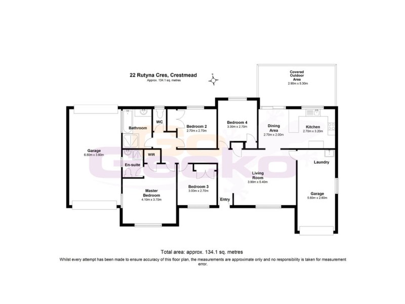 22 Rutyna Cr, Crestmead QLD 4132 Floorplan