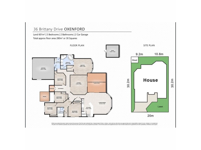 36 Brittany Drive, Oxenford QLD 4210 Floorplan