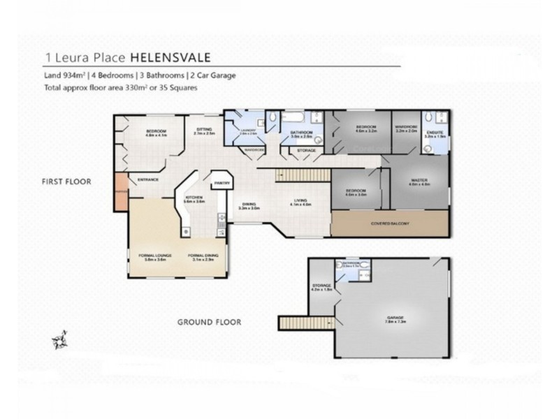 1 Leura Place, Helensvale QLD 4212 Floorplan