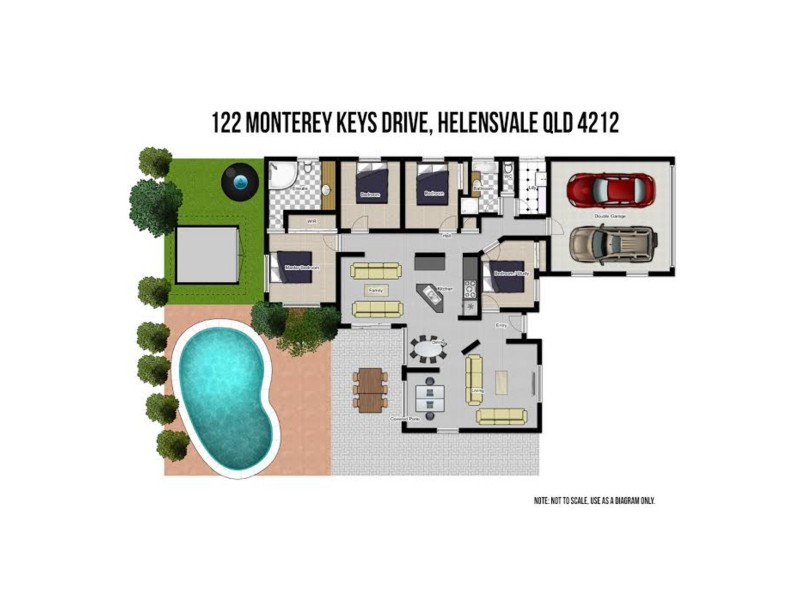 122 Monterey Keys Drive, Helensvale QLD 4212 Floorplan