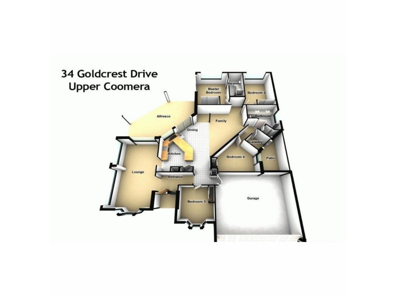 34 Goldcrest Drive, Upper Coomera QLD 4209 Floorplan
