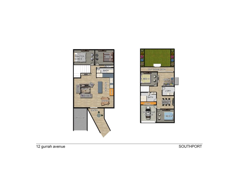 12 Gurrah Avenue, Southport QLD 4215 Floorplan