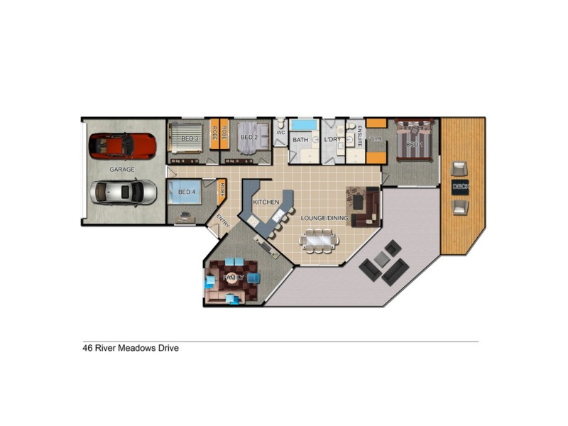 46 River Meadows Drive, Upper Coomera QLD 4209 Floorplan