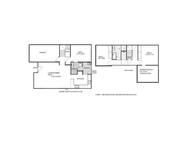116/601 Pine Ridge Road, Biggera Waters QLD 4216 Floorplan