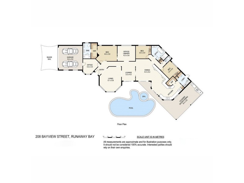 208 Bayview Street, Runaway Bay QLD 4216 Floorplan