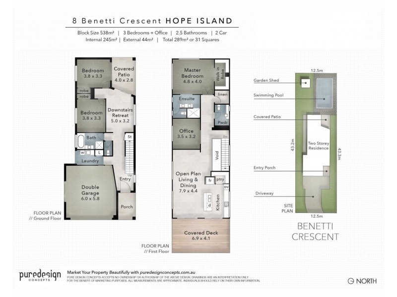8 Benetti Crescent, Hope Island QLD 4212 Floorplan