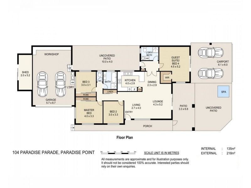 104 Paradise Parade, Paradise Point QLD 4216 Floorplan