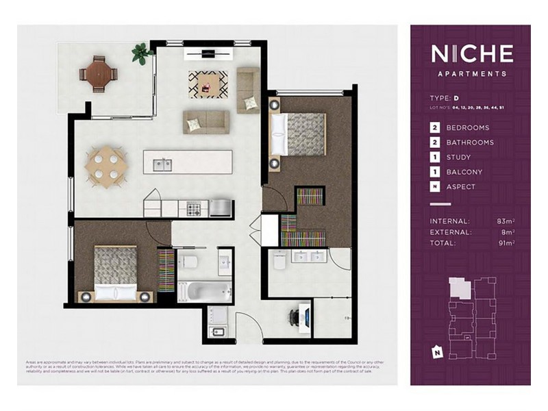 804/11 Andrews Street, Southport QLD 4215 Floorplan