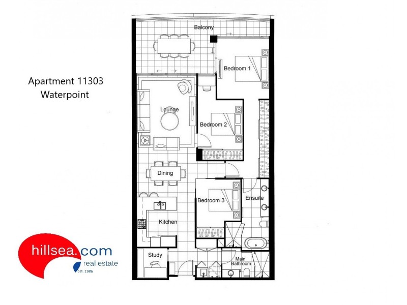 11303/5 Harbourside Court, Biggera Waters QLD 4216 Floorplan