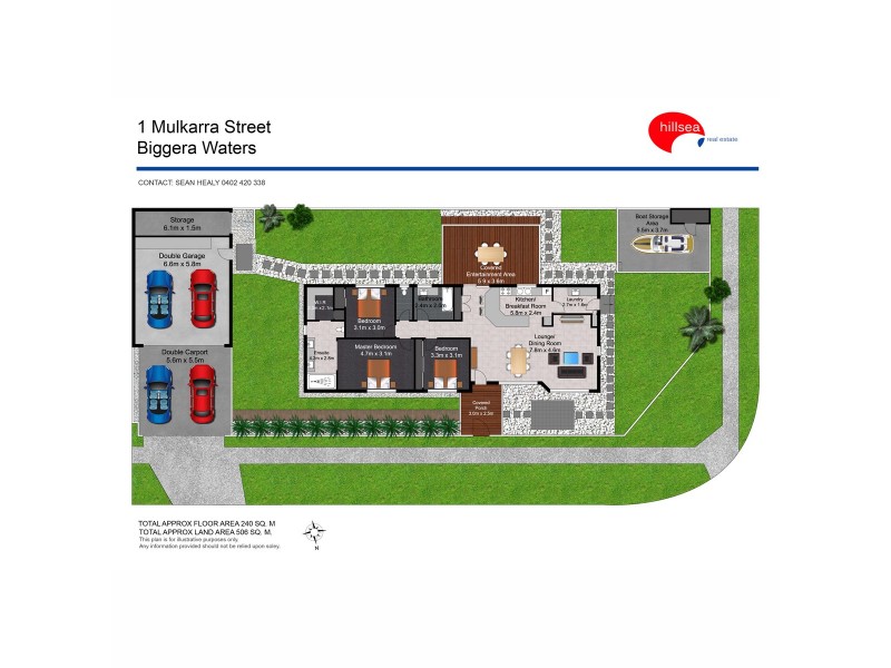 1 Mulkarra Street, Biggera Waters QLD 4216 Floorplan