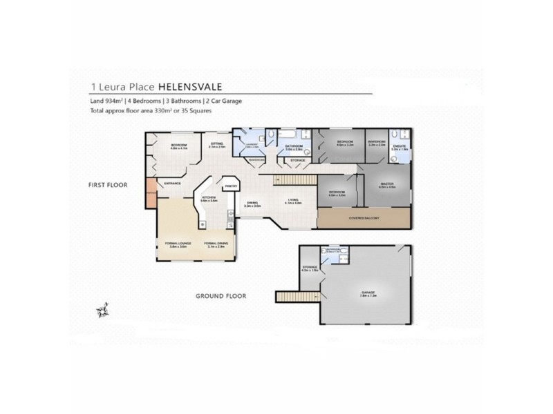 1 Leura Place, Helensvale QLD 4212 Floorplan