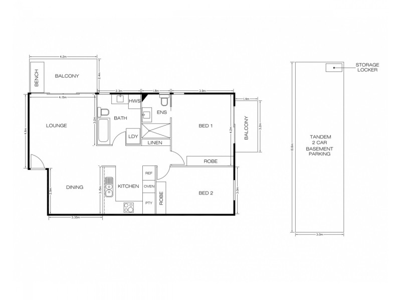 18/66 Queen Street, Southport QLD 4215 Floorplan
