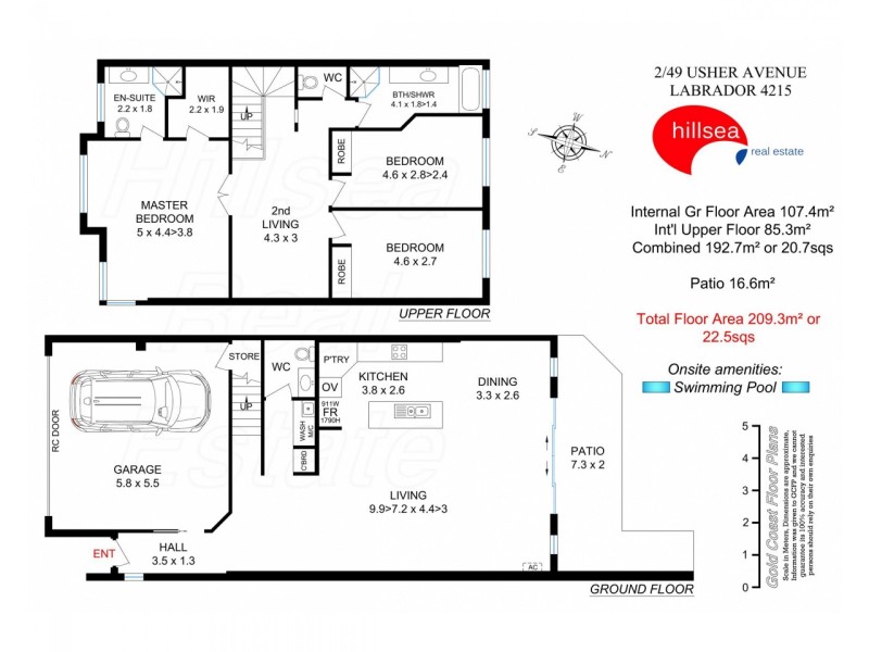 2/49 Usher Avenue, Labrador QLD 4215 Floorplan