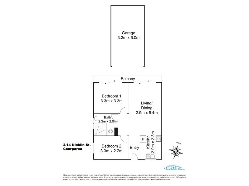 2/14 Nicklin St, Coorparoo QLD 4151 Floorplan