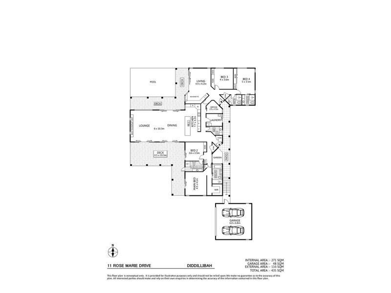11 Rose Marie Dve, Diddillibah QLD 4559 Floorplan